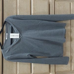 Closet Candy Brand New Grey Ling Sleeve Shirt